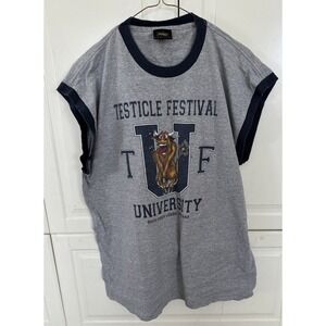 Testice. Festival T.U.F University Rick Creek Lodge, Montana Size XL